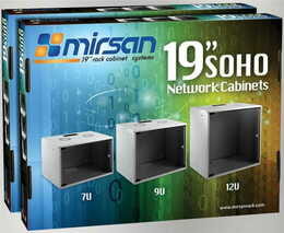 Шафа настінна Mirsan Soho 19" 9U 535x400, RAL 7035 (MR.SOH09U40DE.02)