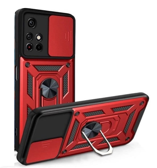 Чeхол-накладка BeCover Military для Xiaomi Poco M4 Pro 5G Red (707122)