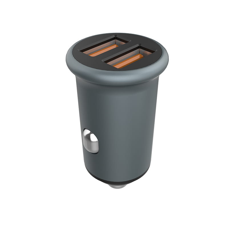 Автомобильное зарядное устройство ColorWay (2USBx2.4A, 36W) Quick Charge 3.0 Gray (CW-CHA036Q-GR)