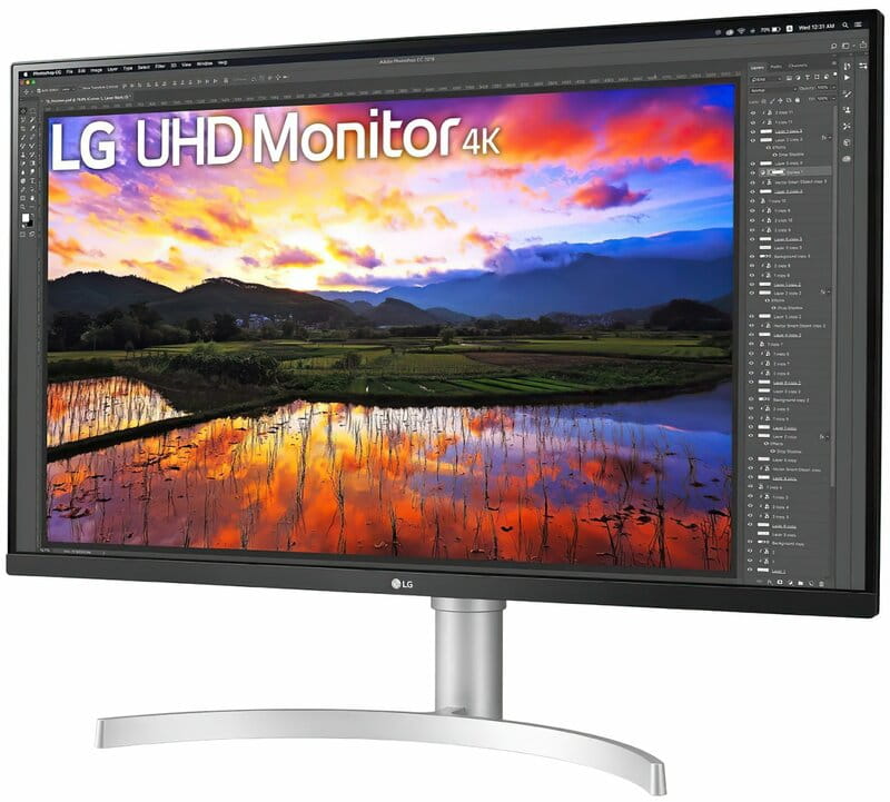 Монiтор LG 31.5" 32UN650-W IPS Silver