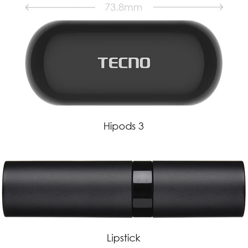 Bluetooth-гарнитура Tecno Hipods H3 Black (4895180768019)