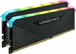 Модуль памяти DDR4 2x8GB/3200 Corsair Vengeance RGB RS Black (CMG16GX4M2E3200C16)