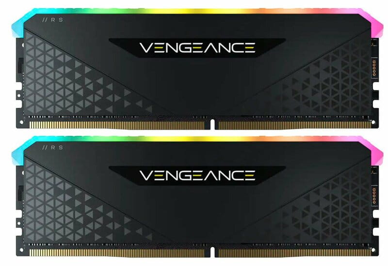Модуль памяти DDR4 2x8GB/3200 Corsair Vengeance RGB RS Black (CMG16GX4M2E3200C16)