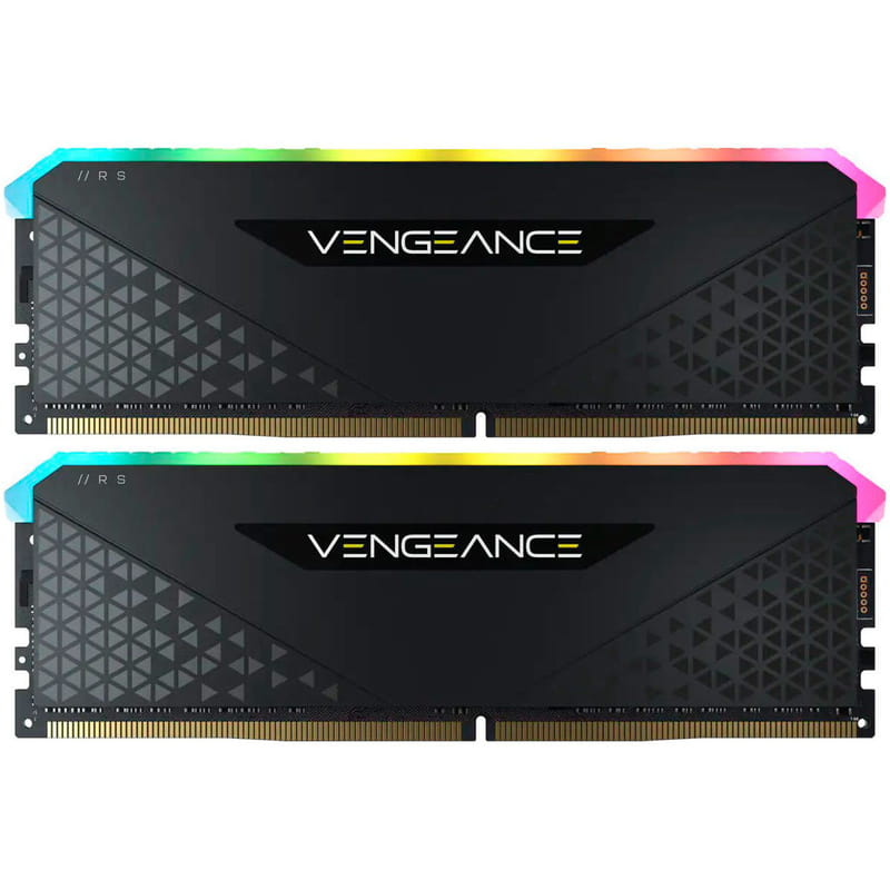 Модуль памяти DDR4 2x8GB/3200 Corsair Vengeance RGB RS Black (CMG16GX4M2E3200C16)