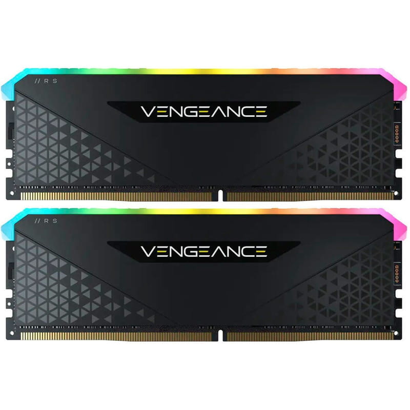 Модуль памяти DDR4 2x16GB/3200 Corsair Vengeance RGB RS Black (CMG32GX4M2E3200C16)