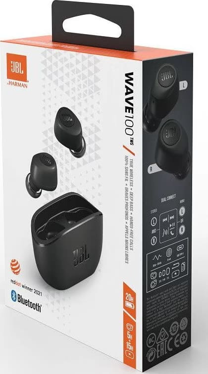 Bluetooth-гарнітура JBL Wave Vibe 100 TWS Black (JBLW100TWSBLK)