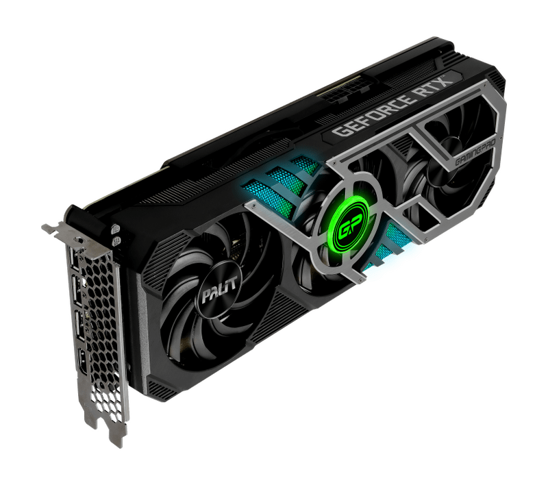 Видеокарта GF RTX 3080 12GB GDDR6X GamingPro Palit (NED3080019KB-132AA) (LHR)