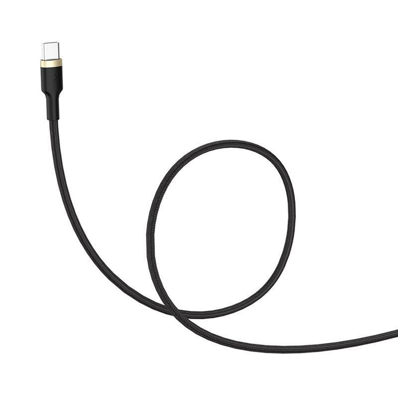 Кабель ColorWay USB - USB Type-C (M/M), Spiral, 2.4 А, 1 м, Black (CW-CBUC051-BK)