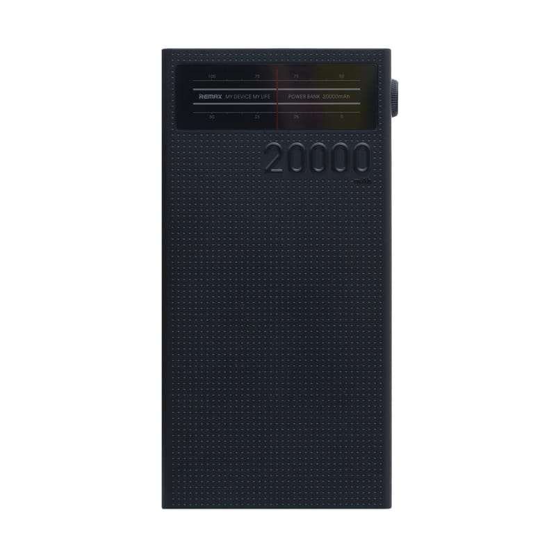 Универсальная мобильная батарея Remax RPP-102 Radio 20000mAh черная (6954851289746)