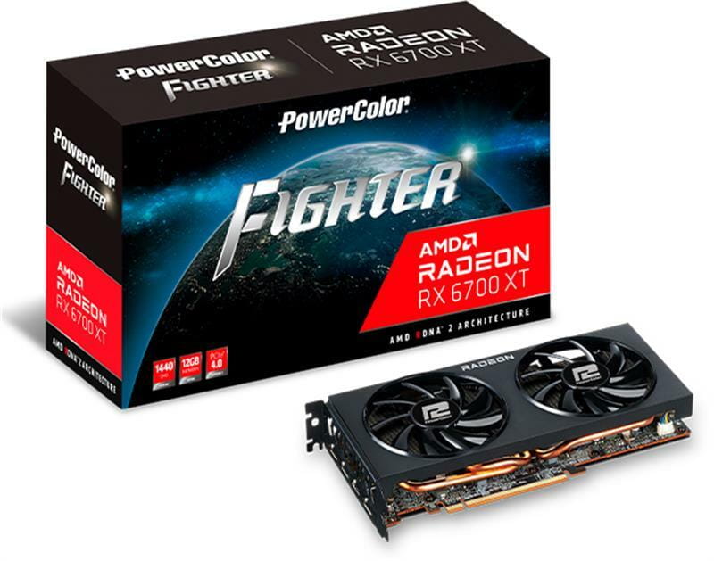 Видеокарта AMD Radeon RX 6700 XT 12GB GDDR6 Fighter PowerColor (AXRX 6700 XT 12GBD6-3DH)