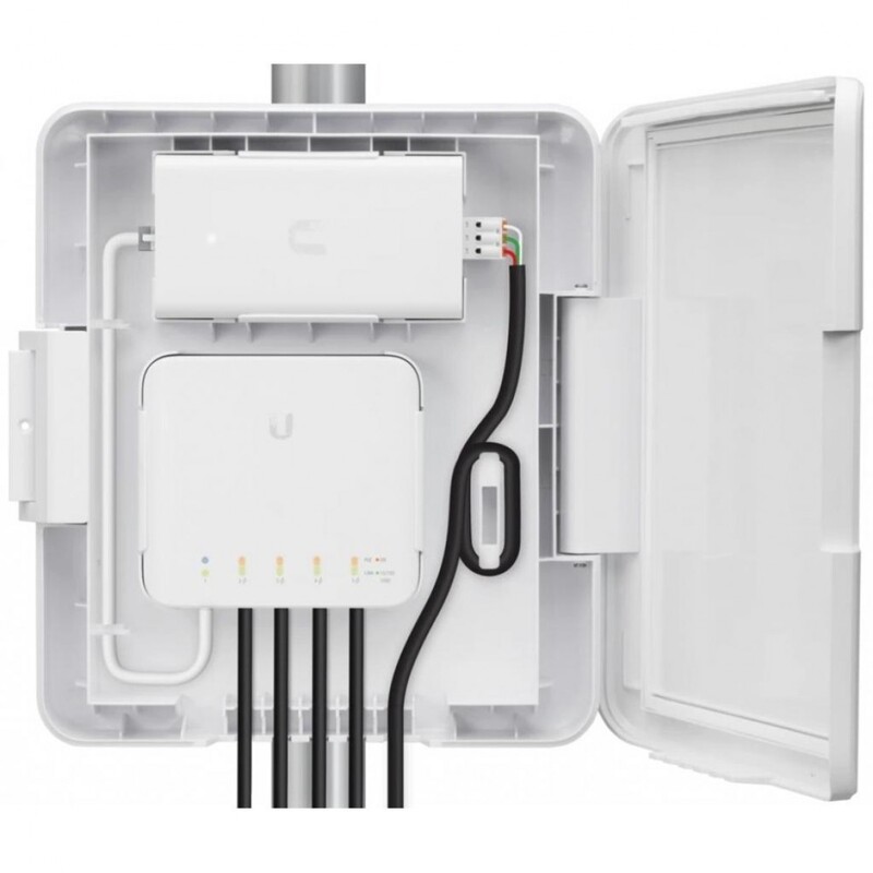 Всепогодный корпус Ubiquiti USW-FLEX-UTILITY (для коммутатора USW-FLEX, в комплекте инжектора на 60Вт и патч корд)