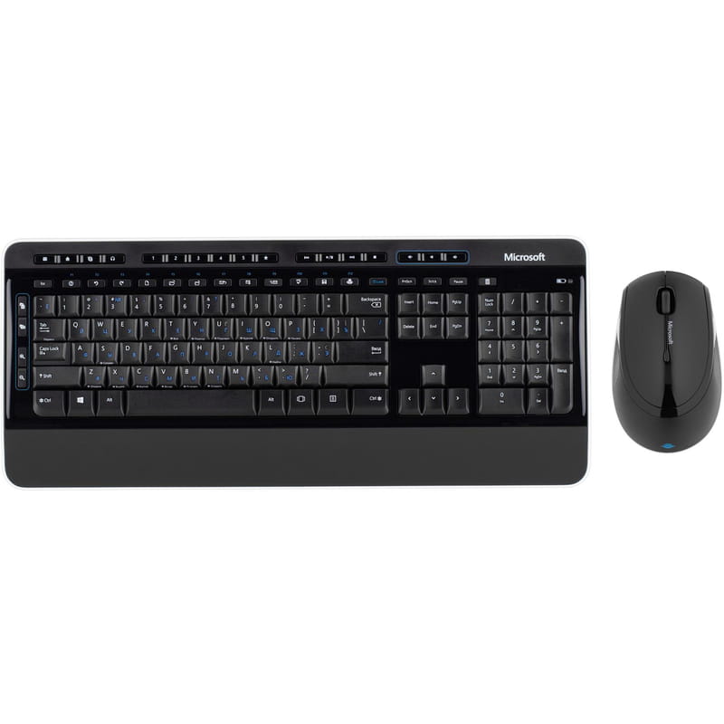 Комплект (клавіатура, мишка) бездротовий Microsoft Desktop 3050 Black (PP3-00018)