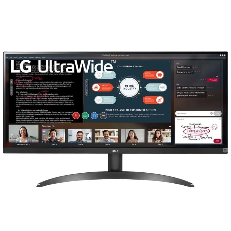 Монитор LG 29" UltraWide 29WP500-B IPS Black