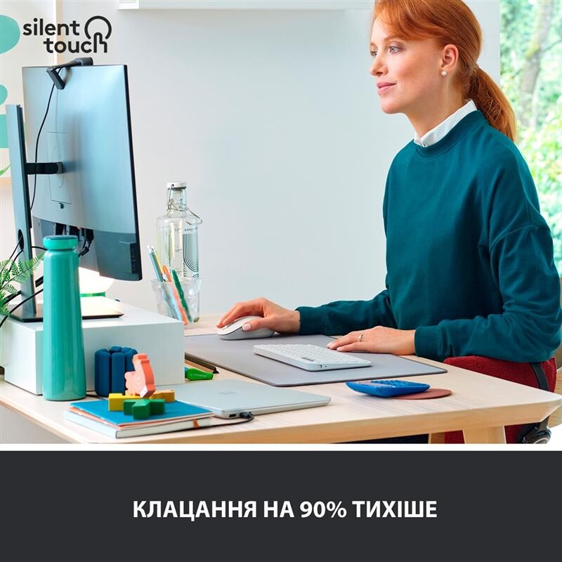 Мышь беспроводная Logitech Signature M650 L Off-White (910-006238)