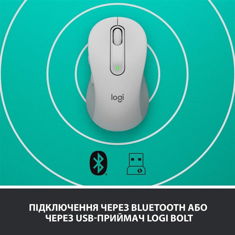 Мышь беспроводная Logitech Signature M650 L Off-White (910-006238)