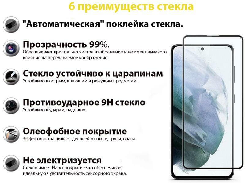 Защитное стекло BeCover для Realme GT Black (707243)