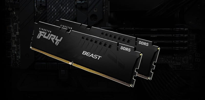 Модуль памяти DDR5 2x16GB/5200 Kingston Fury Beast Black (KF552C40BBK2-32)