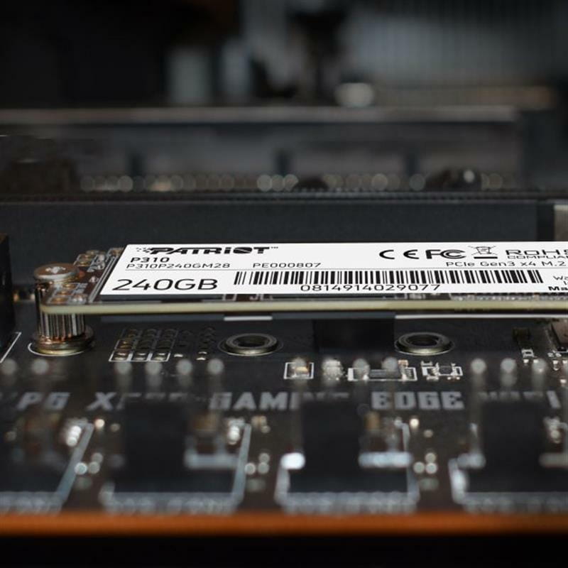 Накопичувач SSD  240GB Patriot P310 M.2 2280 PCIe NVMe 3.0 x4 TLC (P310P240GM28)