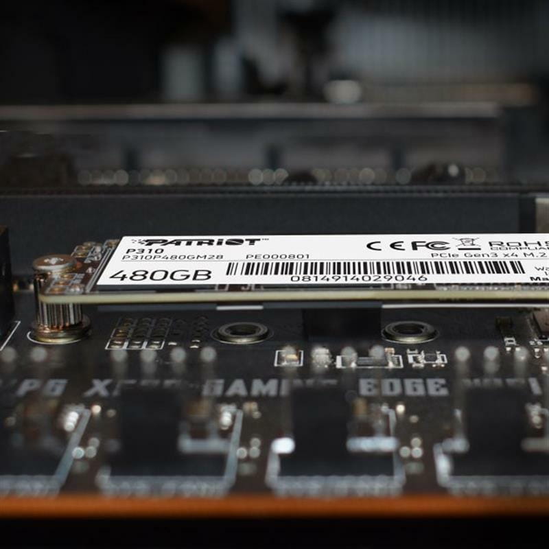 Накопитель SSD  480GB Patriot P310 M.2 2280 PCIe NVMe 3.0 x4 TLC (P310P480GM28)