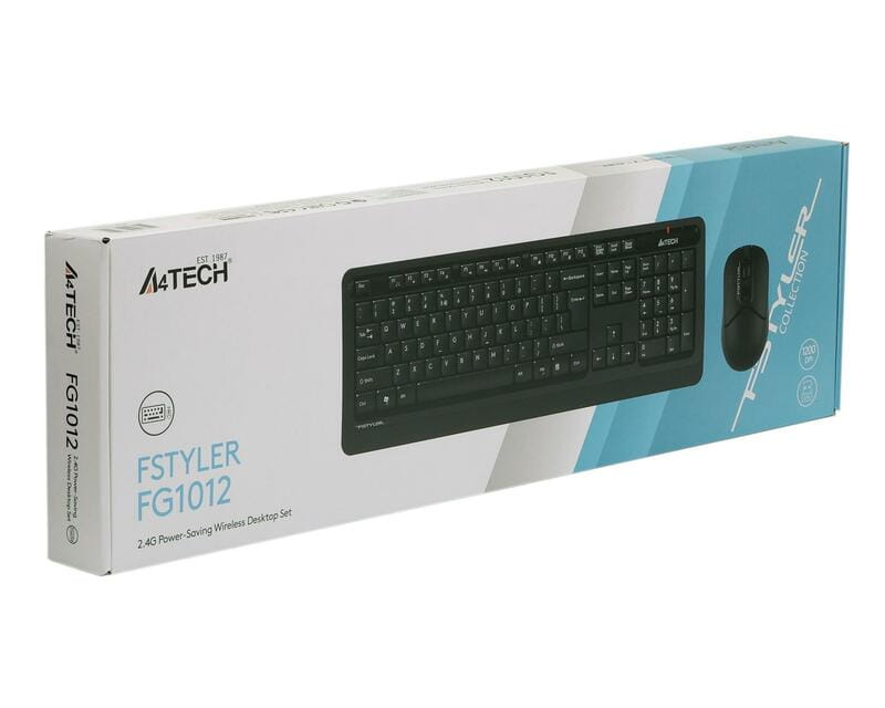 Комплект (клавиатура, мышь) беспроводной A4Tech FG1012 Black