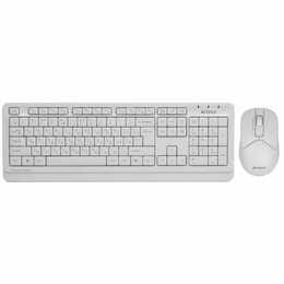 Комплект (клавіатура, миша) бездротовий A4Tech FG1012 White