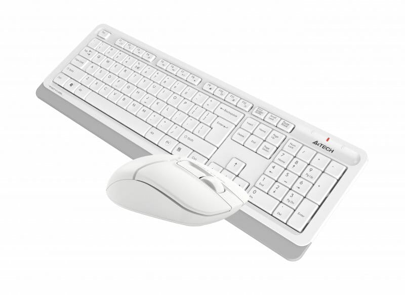Комплект (клавіатура, миша) бездротовий A4Tech FG1012 White USB