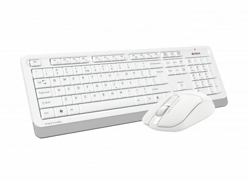 Комплект (клавиатура, мышь) беспроводной A4Tech FG1012 White