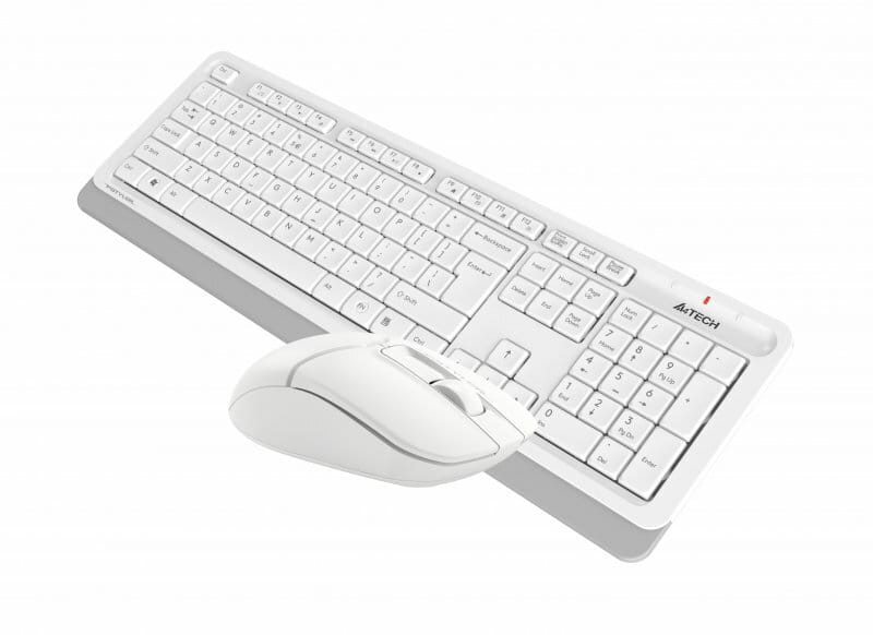 Комплект (клавиатура, мышь) беспроводной A4Tech FG1012 White