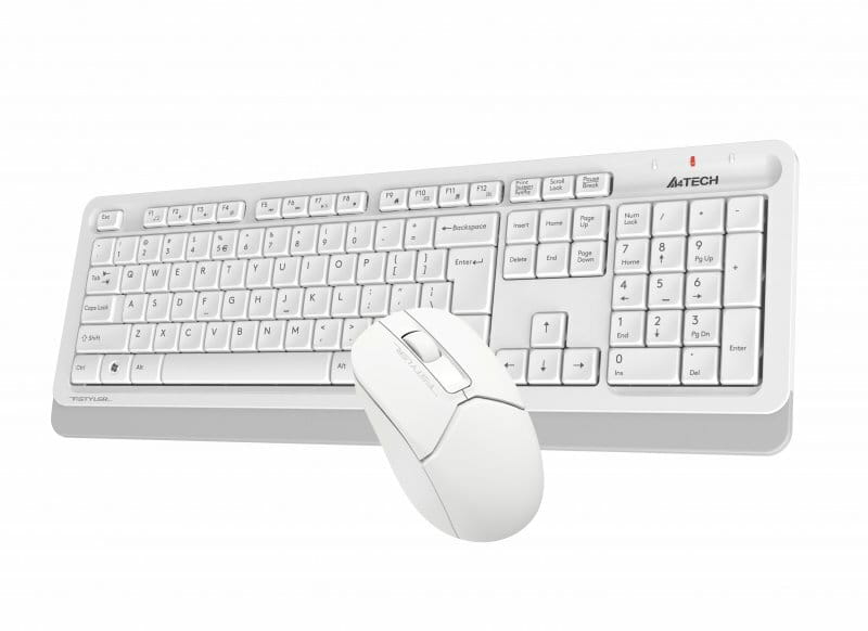 Комплект (клавиатура, мышь) беспроводной A4Tech FG1012 White