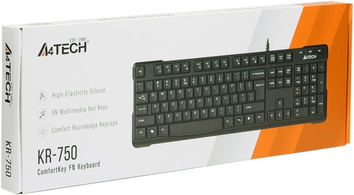 Клавиатура A4Tech KR-750 Ukr Black