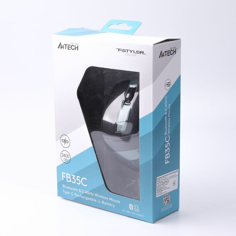 Мишка бездротова A4Tech Fstyler FB35C Midnight Green USB