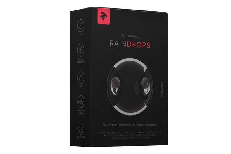 Bluetooth-гарнитура 2E RainDrops True Waterproof Black (2E-EBTWRDBK)