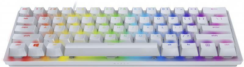 Клавиатура Razer Huntsman Mini Mercury Edition Purple Switch (RZ03-03390300-R3M1) White USB