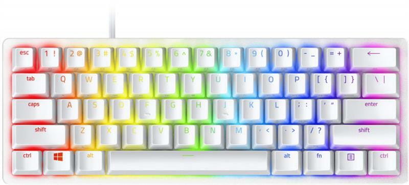 Клавиатура Razer Huntsman Mini Mercury Edition Purple Switch (RZ03-03390300-R3M1) White USB