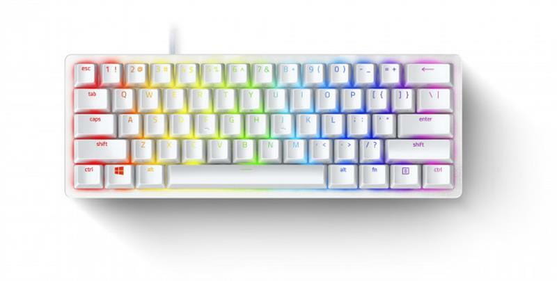 Клавиатура Razer Huntsman Mini Mercury Edition Purple Switch (RZ03-03390300-R3M1) White USB