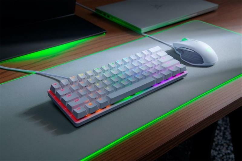 Клавиатура Razer Huntsman Mini Mercury Edition Purple Switch (RZ03-03390300-R3M1) White USB