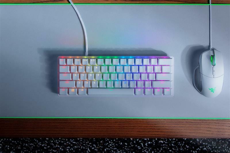 Клавиатура Razer Huntsman Mini Mercury Edition Purple Switch (RZ03-03390300-R3M1) White USB