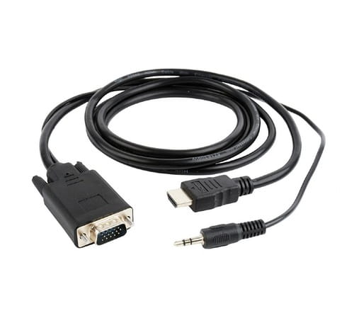 Photos - Cable (video, audio, USB) Cablexpert Кабель  HDMI - VGA, (M/F), 5 м, Black  A-HDMI (A-HDMI-VGA-03-5M)