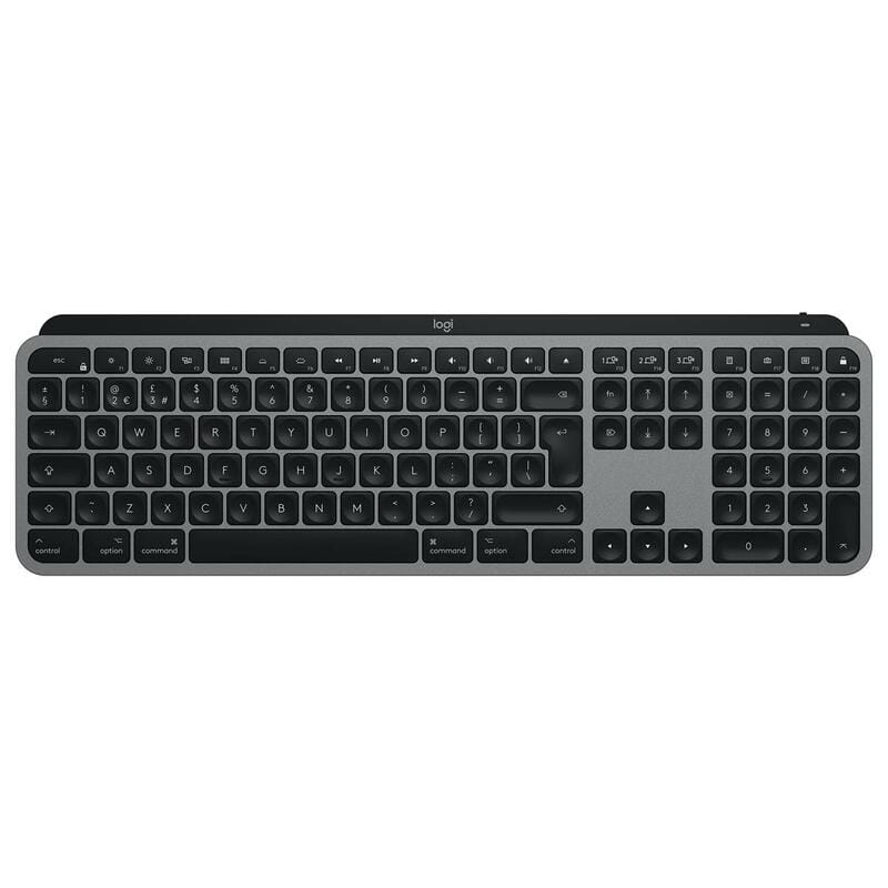 Клавіатура бездротова Logitech MX Keys Wireless for Mac Ukr Space Gray (920-009558)