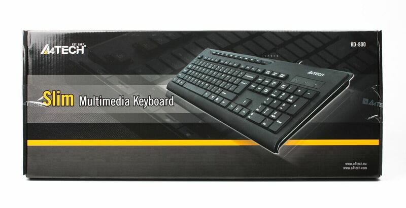 Клавиатура A4Tech KD-800 Ukr Black USB
