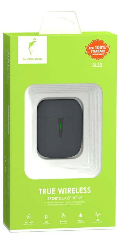Bluetooth-гарнитура SkyDolphin TWS SL22 Black (BTE-000178)
