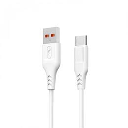 Кабель SkyDolphin S61TB USB - USB Type-C (M/M), 2 м, White (USB-000447)