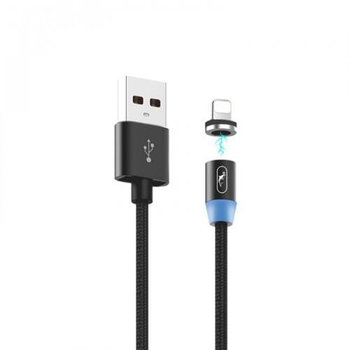 Photos - Cable (video, audio, USB) SkyDolphin Кабель  S59L Magnetic USB - Lightning , 1 м, Black (USB-000 (M/M)