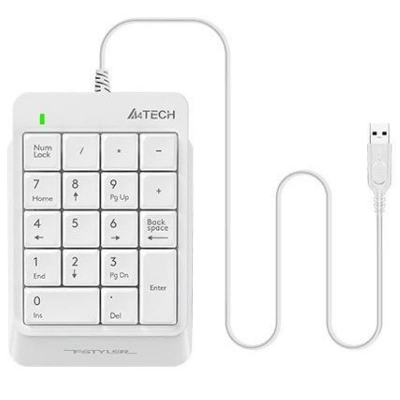 Цифровой клавиатурный блок A4Tech FK13P White