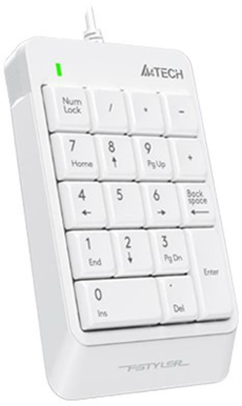 Цифровой клавиатурный блок A4Tech FK13P White