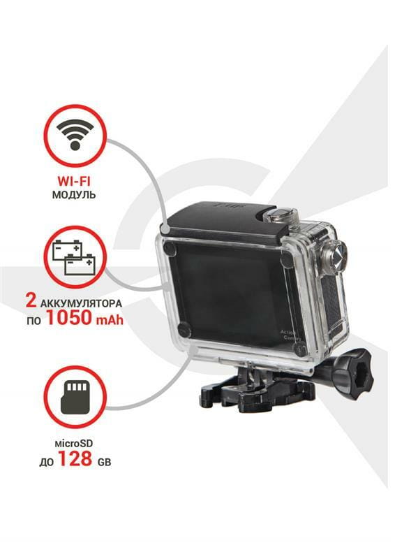 Экшн-камера AirOn ProCam 4K Plus Black (4285234589564)