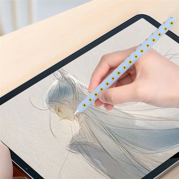 Чехол TPU Goojodoq Flowers Magnetic для стилуса Apple Pencil 2 Lavender (1005003196692410L)