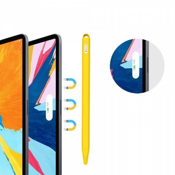 Чехол TPU Goojodoq Hybrid Ear для стилуса Apple Pencil 2 Yellow тех.пак (4001055094286Y)
