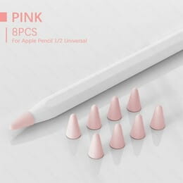 Чехол TPU Goojodoq для наконечника стилуса Apple Pencil (1-2 поколение) (8шт) Pink (1005001835985075P)