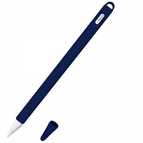 Чохол TPU Goojodoq Hybrid Ear для стілуса Apple Pencil 2 Dark/Blue тех.пак (4001055094286DB)